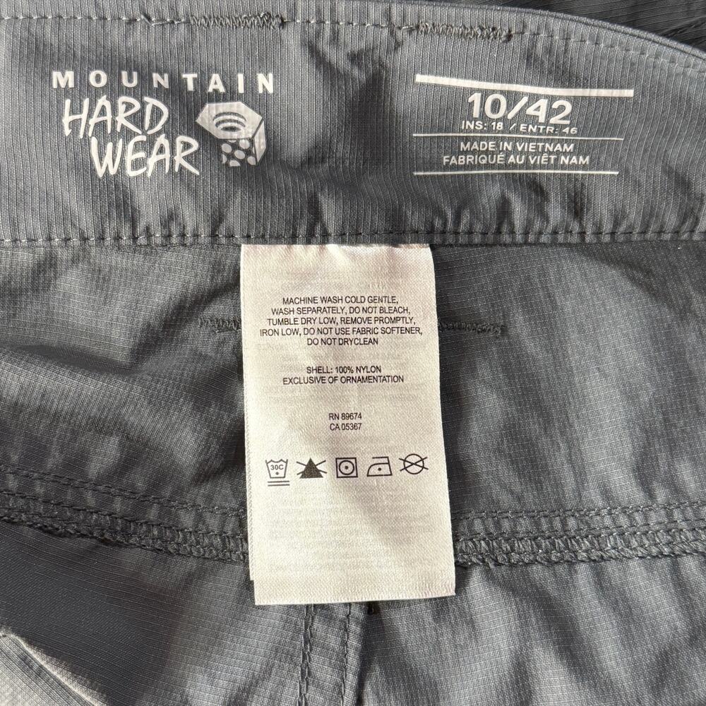Mountain Hardwear SZ 10 Mirada Capris UPF 50 DWR Lightweight Quick-Dry Mid-Rise - Picture 9 of 10